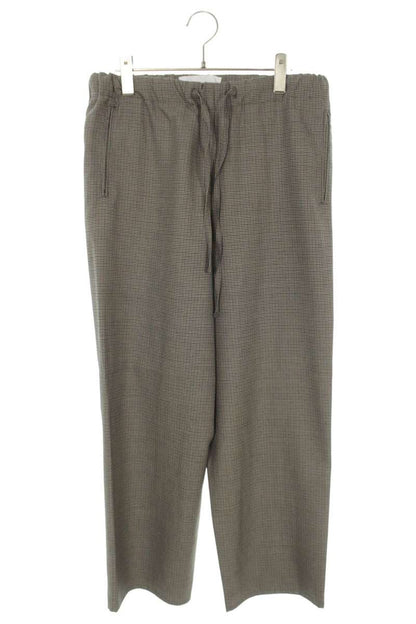 OVERCOAT Drawstring Wide-Leg Wool Pants Gray Size XS