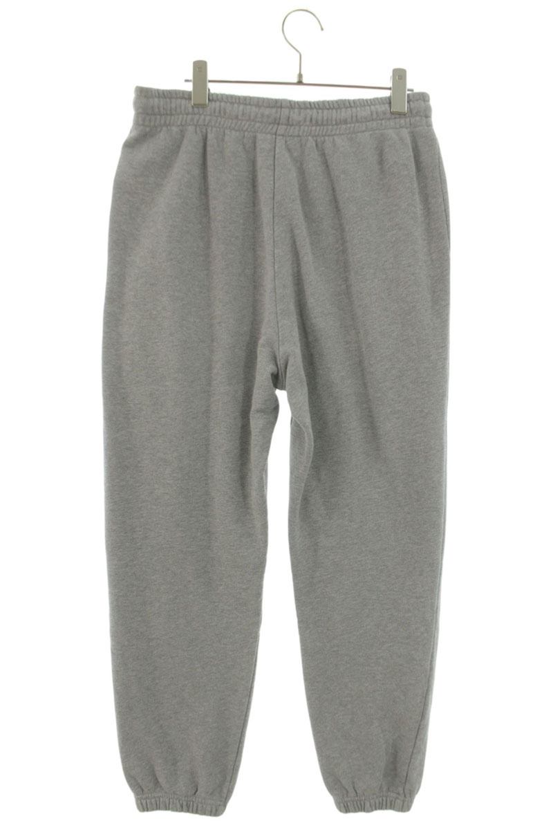 CELINE Logo Embroidered Cotton Sweatpants Gray Size 28