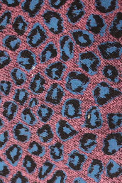 GUCCI Leopard Print Stretch Cotton Pants Multi Size 30