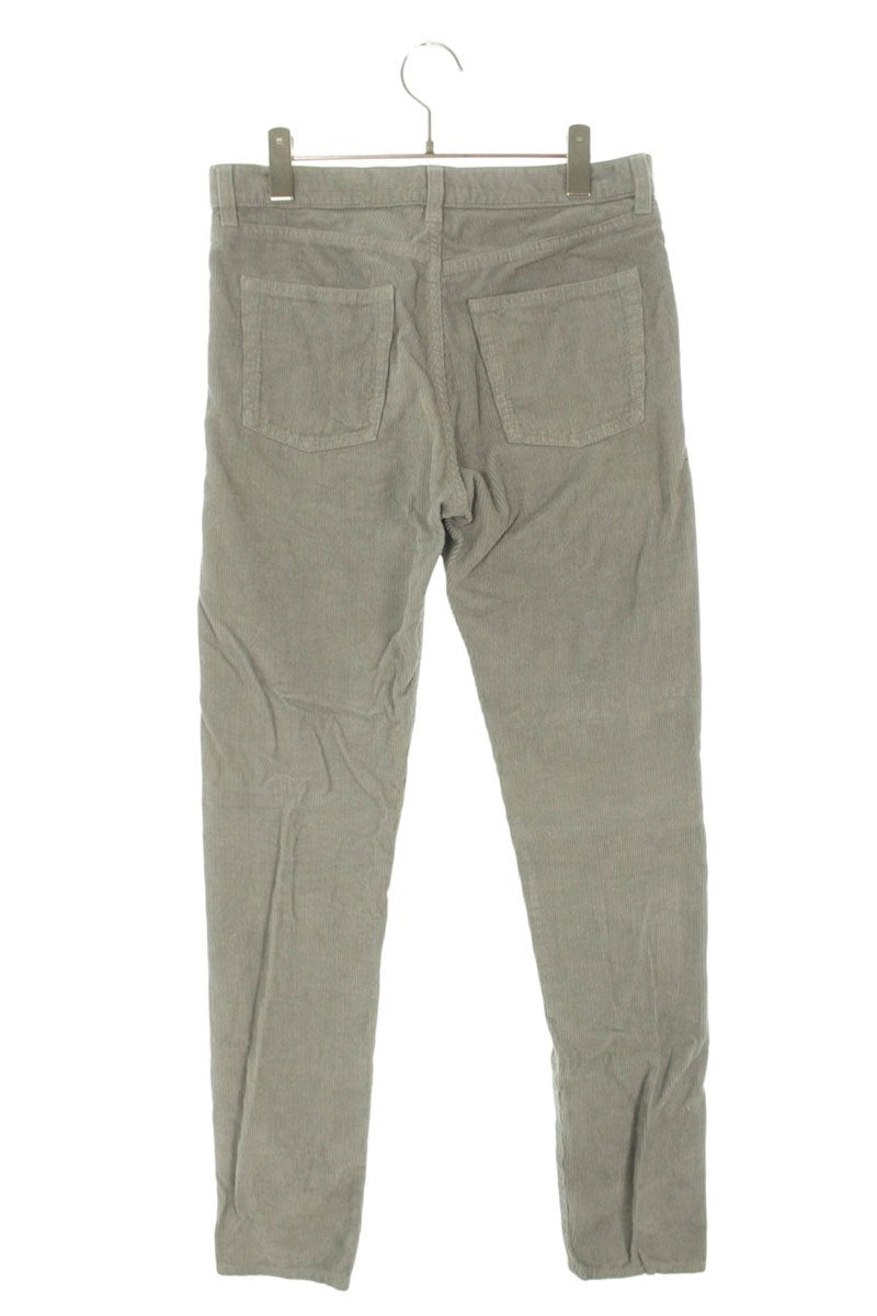 SAINT LAURENT PARIS Cotton Corduroy Pants Gray Size 28