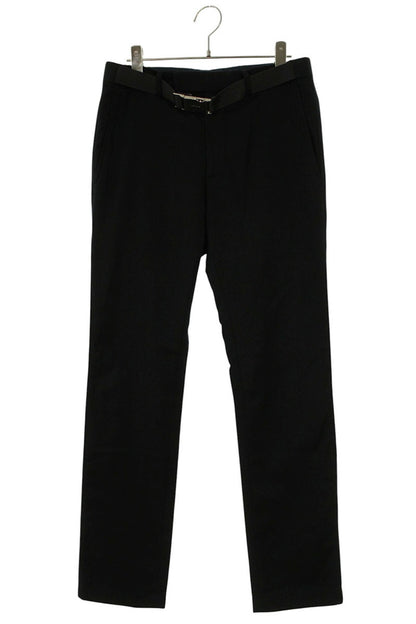 Dior HOMME Belted Wool Cashmere Pants Black Size 32