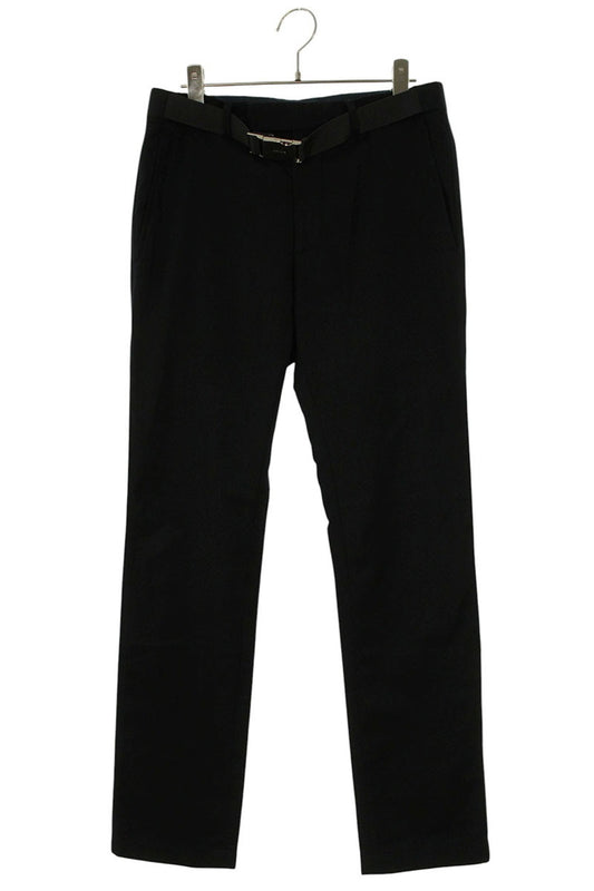 Dior HOMME Belted Wool Cashmere Pants Black Size 32