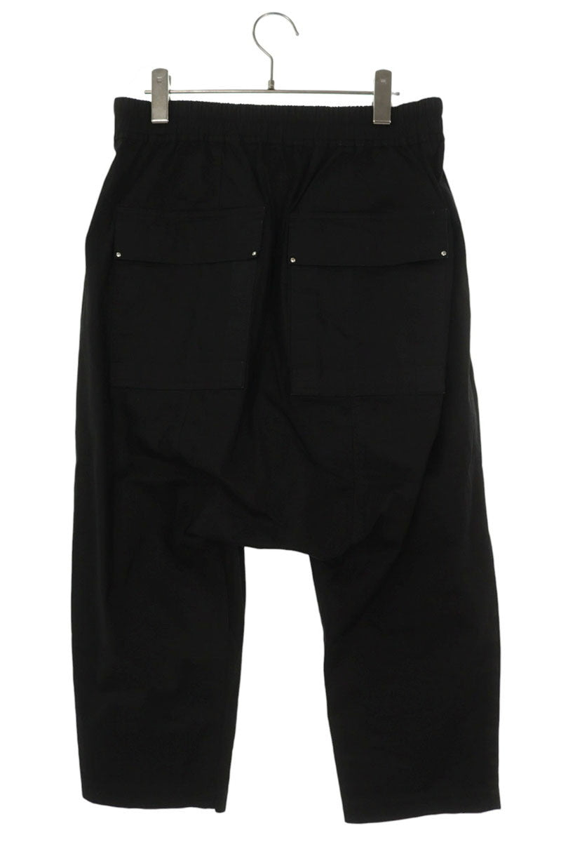 Rick Owens Black Cotton Blend Sarouel Pants Size 36