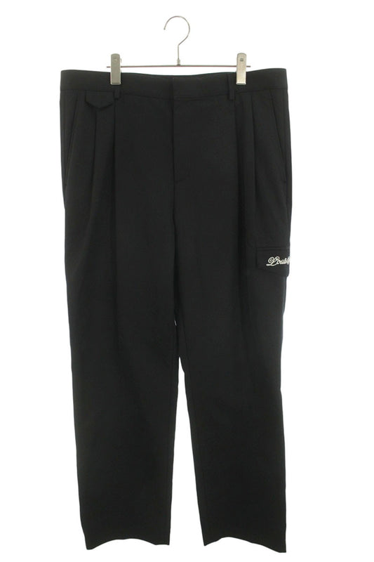LOUISVUITTON Logo Cargo Cotton Pants Black Size 38