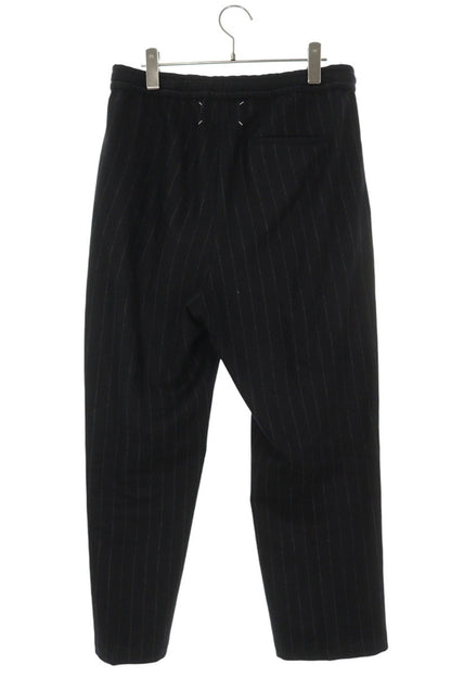 Maison Margiela Black Striped Wool Trousers Size 32