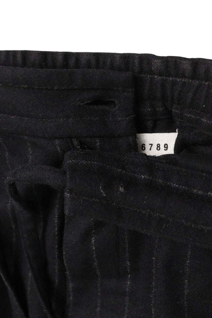 Maison Margiela Black Striped Wool Trousers Size 32