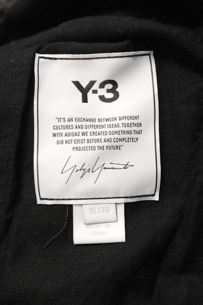 Y-3 Logo Print Drop Crotch Cargo Pants Gray Size 36
