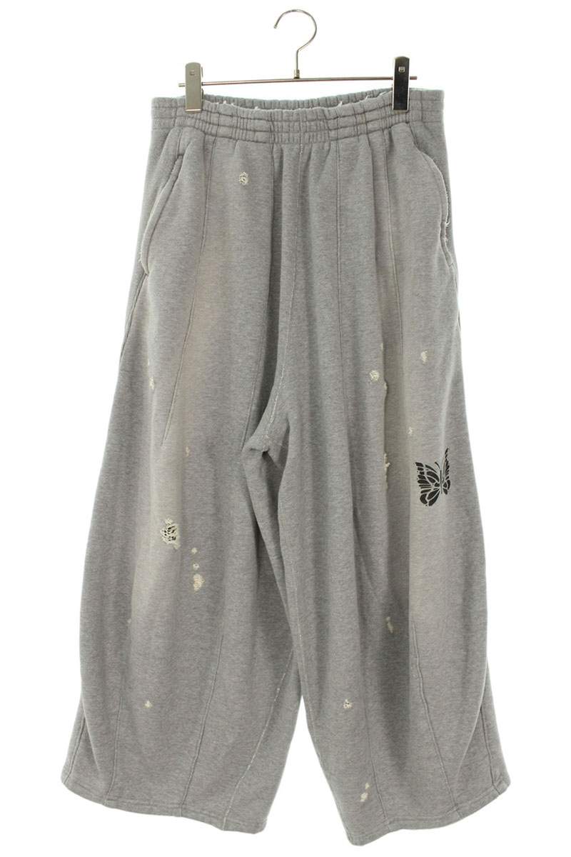 Needles Distressed Long Pants Gray Size S