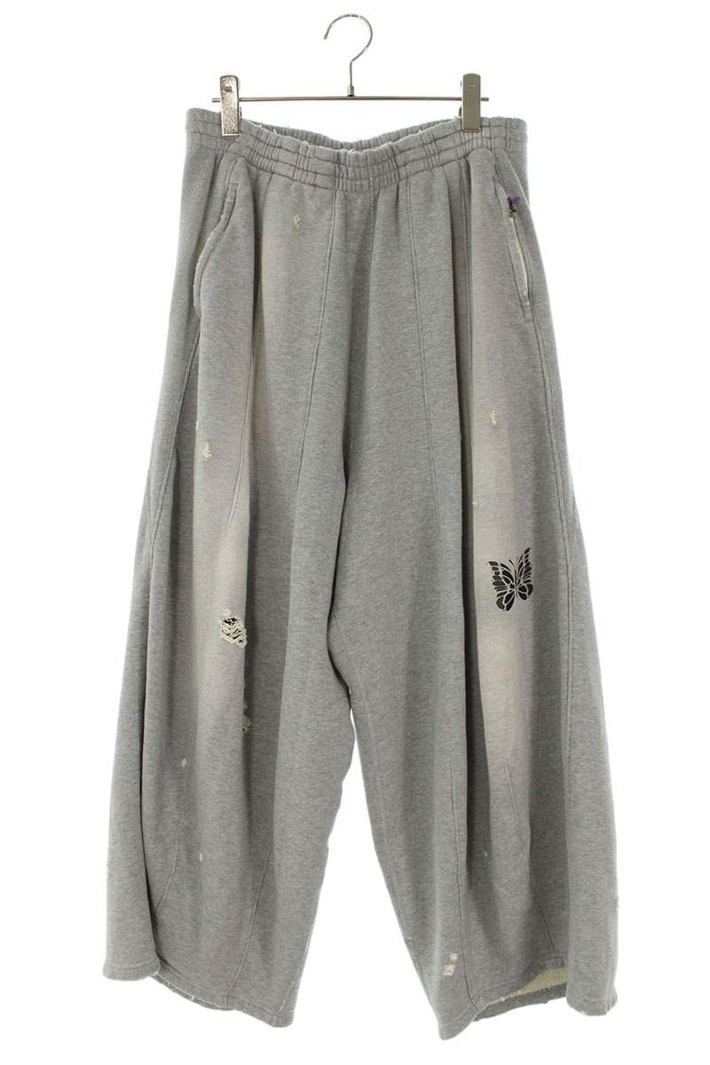Needles Distressed Long Pants Gray Size M