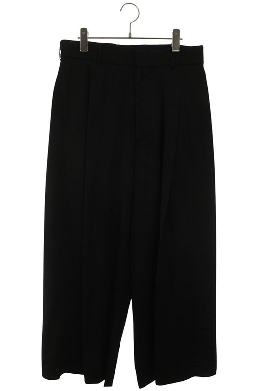 DRIES VAN NOTEN Black Pleated Wide Leg Pants Size 33