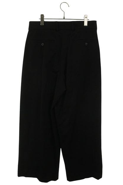 DRIES VAN NOTEN Black Pleated Wide Leg Pants Size 33