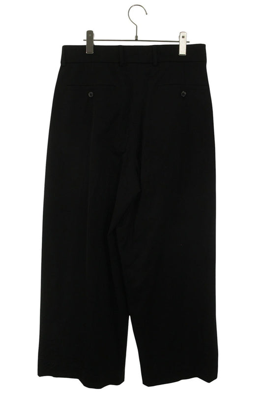 DRIES VAN NOTEN Black Pleated Wide Leg Pants Size 33