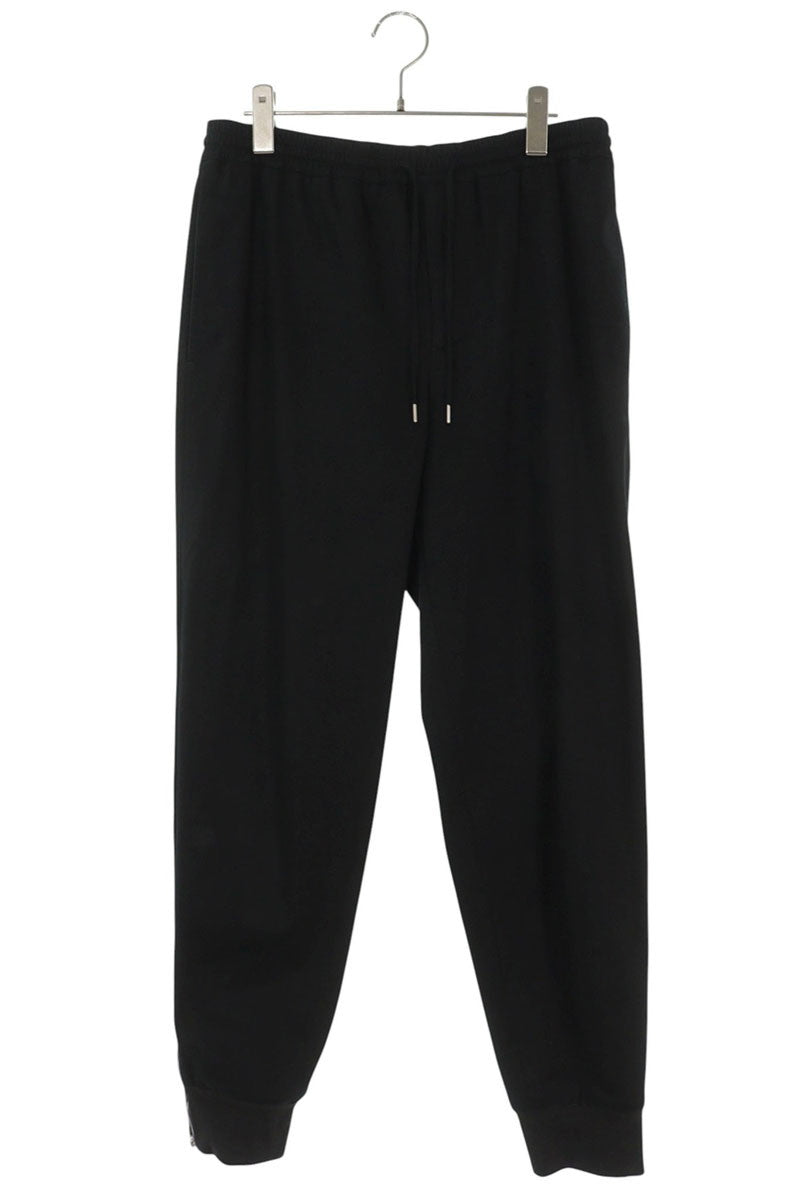 HERMES Cotton Tapered Hem Zip Pants Black Size 30