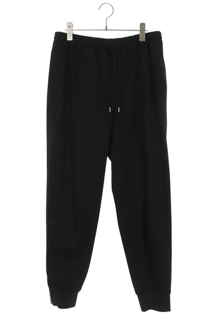 HERMES Cotton Tapered Hem Zip Pants Black Size 30