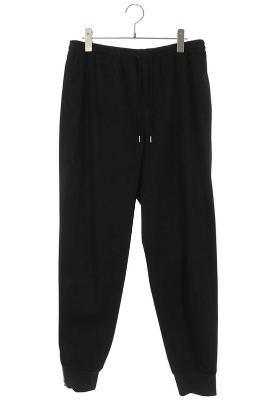 HERMES Cotton Tapered Hem Zip Pants Black Size 30
