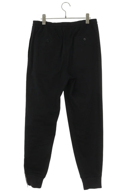 HERMES Cotton Tapered Hem Zip Pants Black Size 30