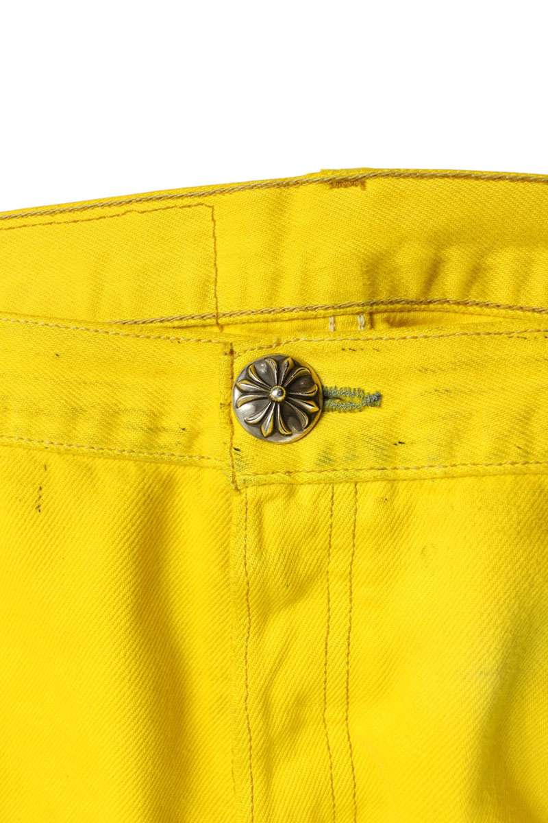 Chrome Hearts U VNTG JEAN YEL RED TAB Washed Denim Size 30