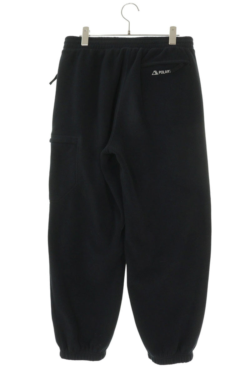 SUPREME Logo Fleece Pants Black Size 30