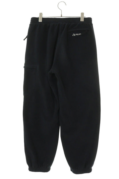 SUPREME Logo Fleece Pants Black Size 30