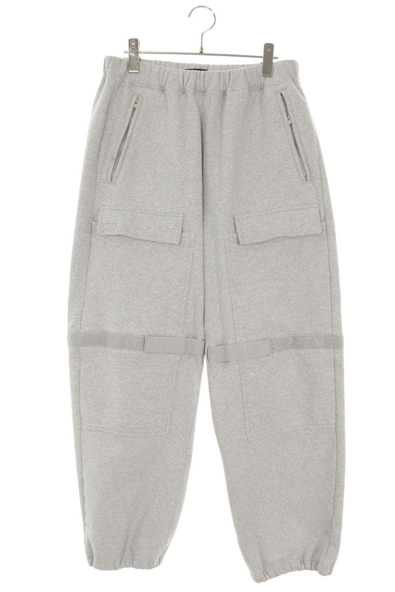 SUPREME Double Cargo Sweatpants Gray Size 30