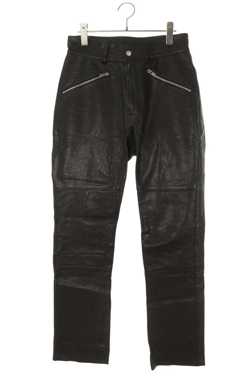 Maison Margiela Black Lamb Leather Pants S50LA0080 Size 33
