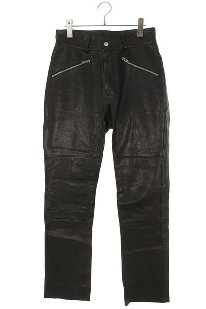 Maison Margiela Black Lamb Leather Pants S50LA0080 Size 33
