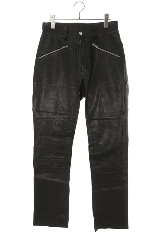 Maison Margiela Black Lamb Leather Pants S50LA0080 Size 33