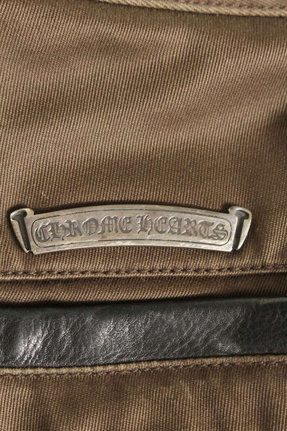 Chrome Hearts Leather Trim Chino Pants Multi Size 33