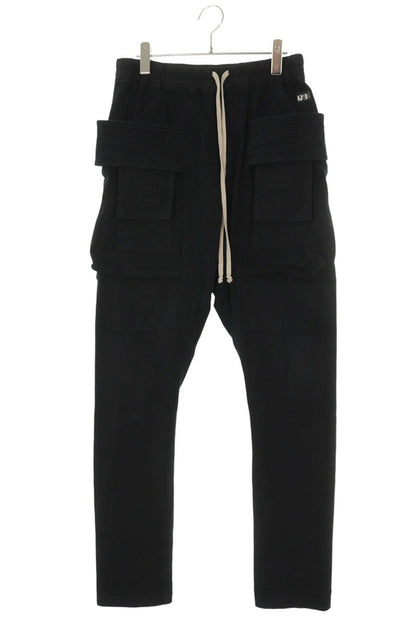 DRKSHDW Black Creatch Cargo Drawstring Cotton Pants Size 28