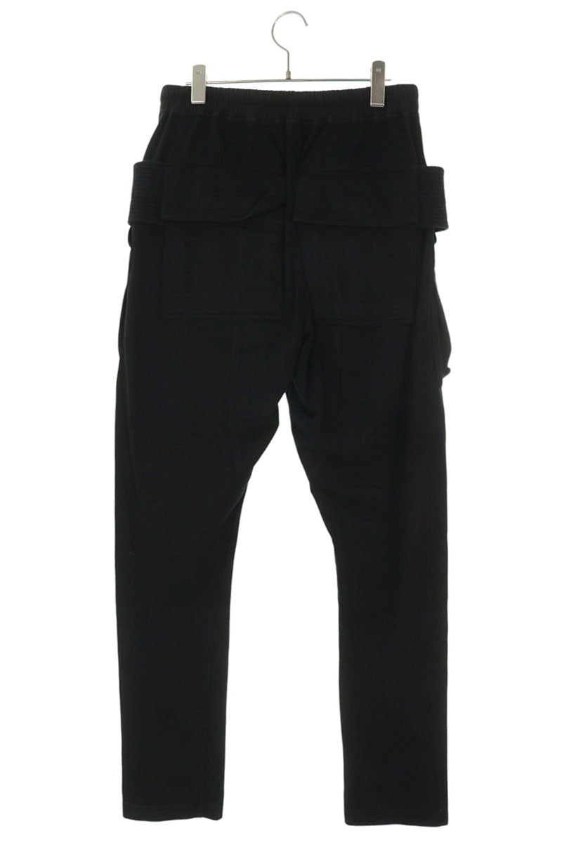 DRKSHDW Black Creatch Cargo Drawstring Cotton Pants Size 28