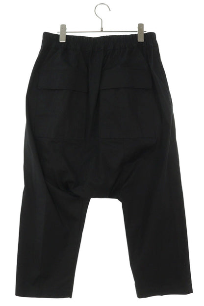 Rick Owens Black Cotton Blend Drawstring Cropped Size 36