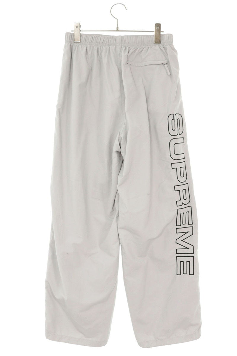 SUPREME Spellout Embroidered Track Pant Gray Size 30