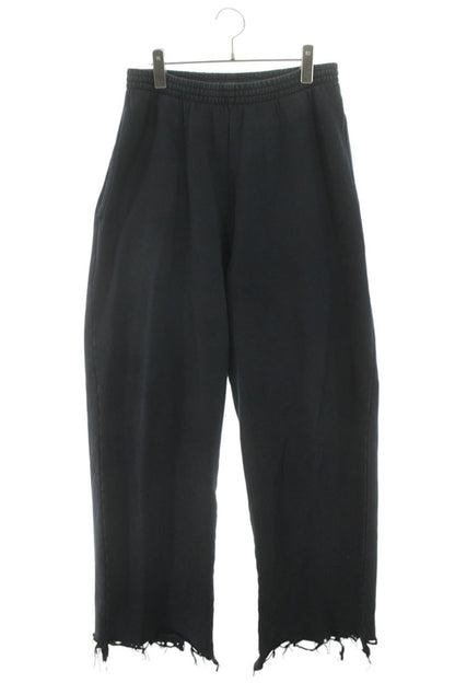 BALENCIAGA Distressed Sweatpants Navy Size 28