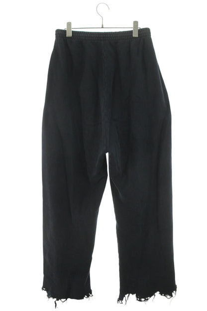 BALENCIAGA Distressed Sweatpants Navy Size 28