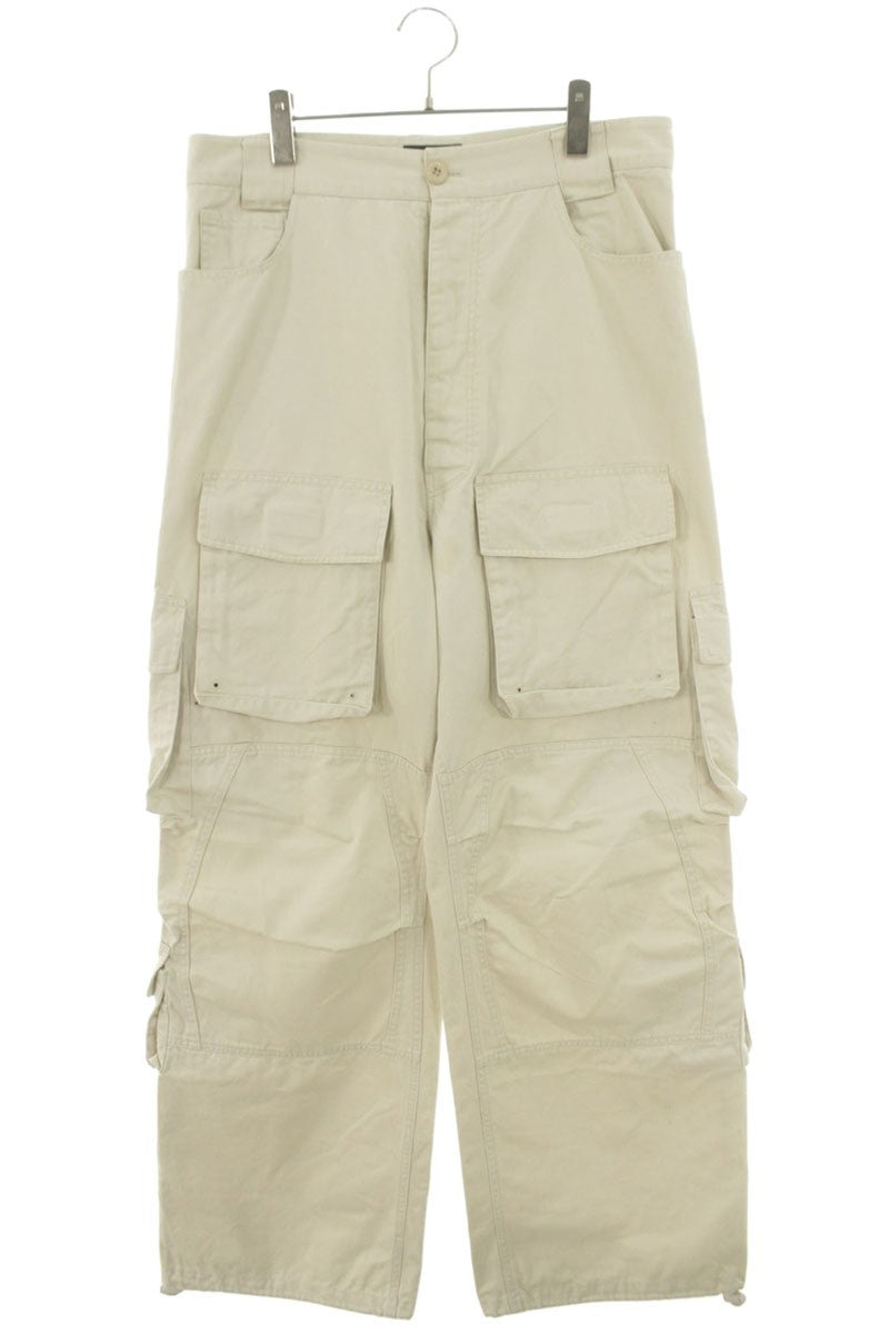 BALENCIAGA Cotton Cargo Trouser Pants Beige Size 32