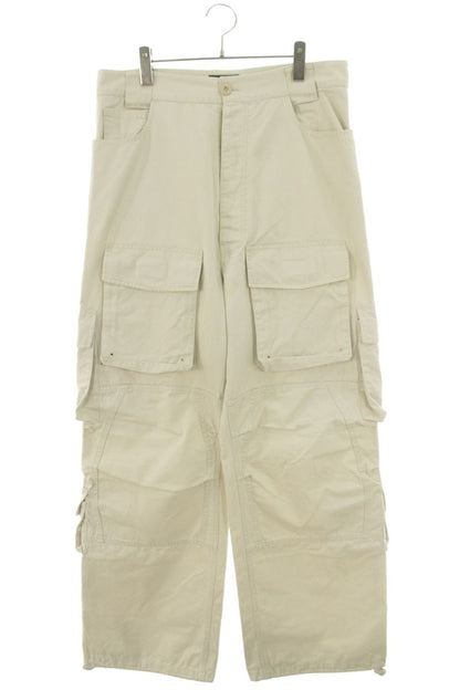 BALENCIAGA Cotton Cargo Trouser Pants Beige Size 32
