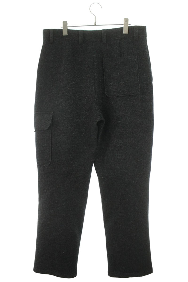 LOUISVUITTON Double Face Wool Cargo Pants Black Size 36