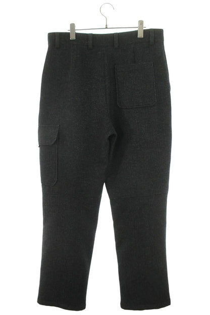 LOUISVUITTON Double Face Wool Cargo Pants Black Size 36