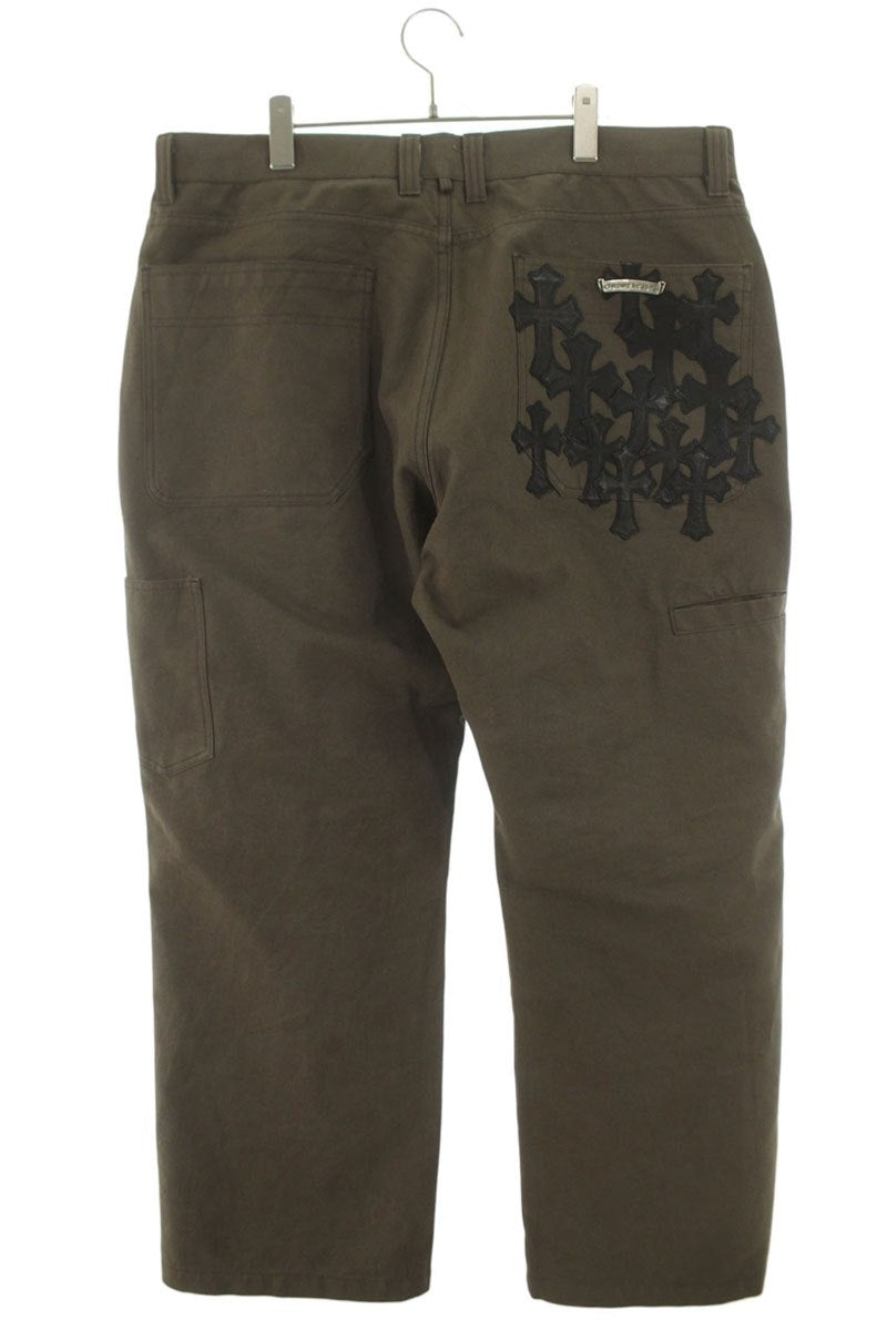 Chrome Hearts Carpenter Cemetery Patch Pants Brown Size 38
