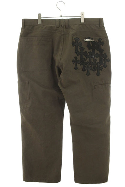 Chrome Hearts Carpenter Cemetery Patch Pants Brown Size 38