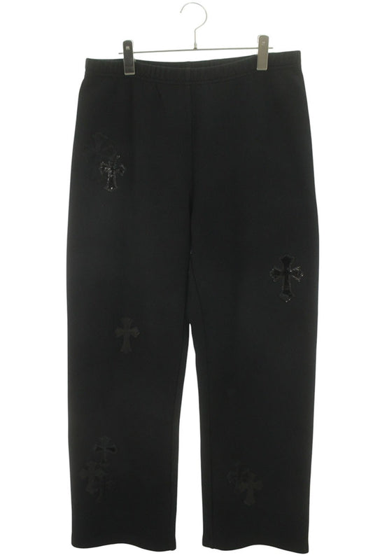 Chrome Hearts Y NOT Cross Patch Sweatpants Black Size 34