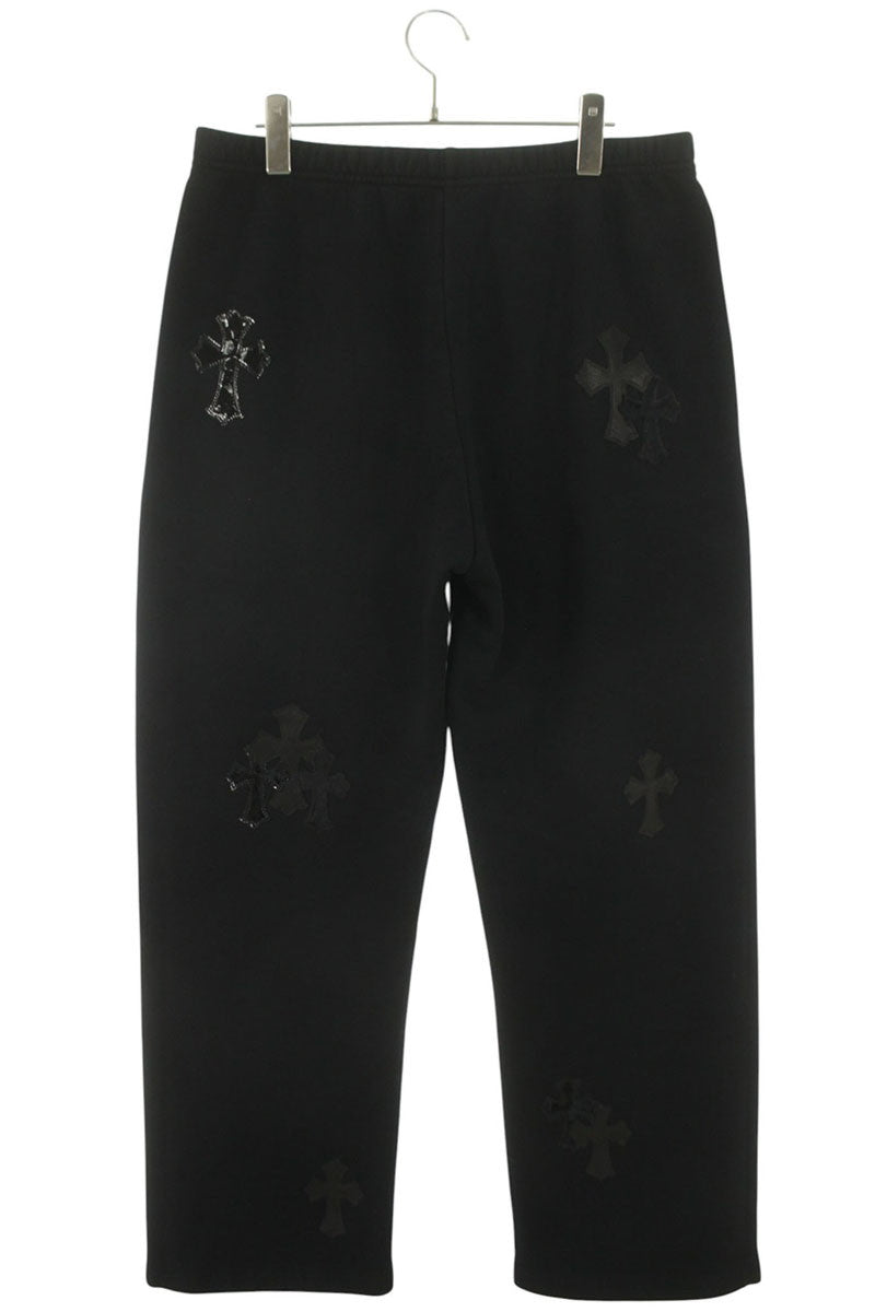 Chrome Hearts Y NOT Cross Patch Sweatpants Black Size 34