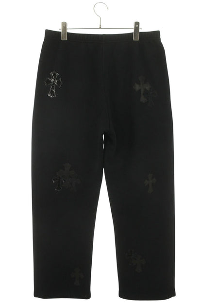 Chrome Hearts Y NOT Cross Patch Sweatpants Black Size 34