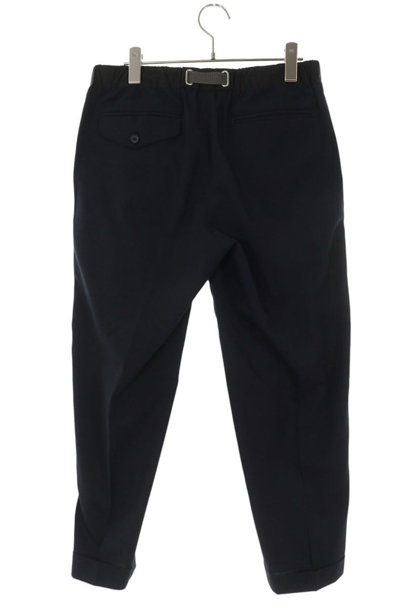 kolor 25SS Wool Blend Belted Tapered Pants Navy Size 30
