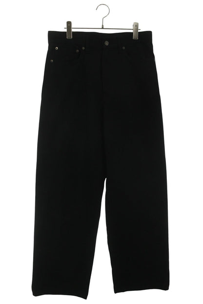 UNUSED Cotton Linen Glitter Wide Leg Pants Black Size 32