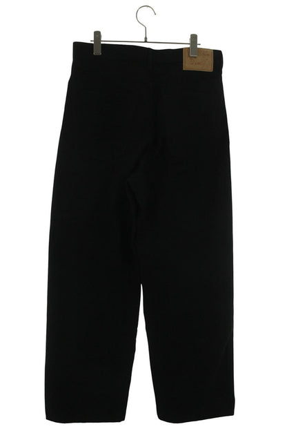 UNUSED Cotton Linen Glitter Wide Leg Pants Black Size 32