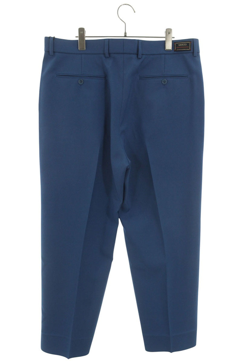 GUCCI 751787 ZANWY Polyester Trousers Blue Size 40