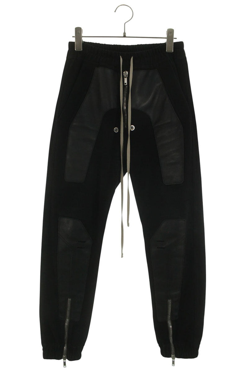 Rick Owens 22AW Larry Cargo Jog Leather Patch Pants Size 32