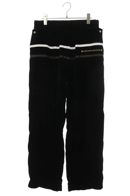Chrome Hearts Embroidered Velour Track Pants Black Size 34