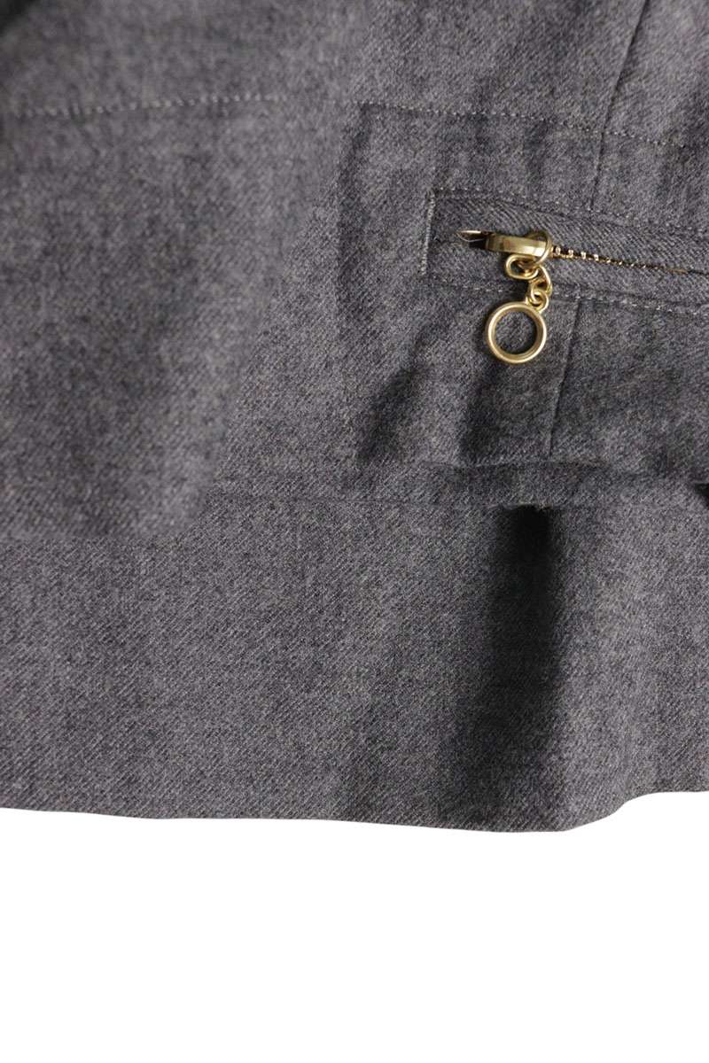 kolor Stretch Wool Zip Design Pants Gray Size 32
